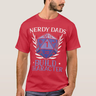 Camiseta Papá friki de juegos de rol Juegos de mesa D20 div