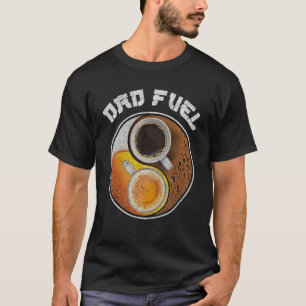 Camiseta Papá Fuel Café y Cerveza Yin Yang Padres Nacido