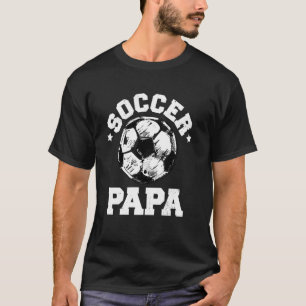 Camiseta Papa Fútbol Balón de Fútbol Distorsionado Divertid