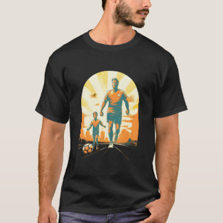 Camiseta Papá Fútbol Hijo Jugador de Fútbol Fútbol Deporte