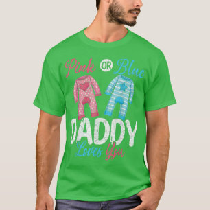 Camiseta Papá Futuro Rosa O Papi Azul Te Ama Género Rev