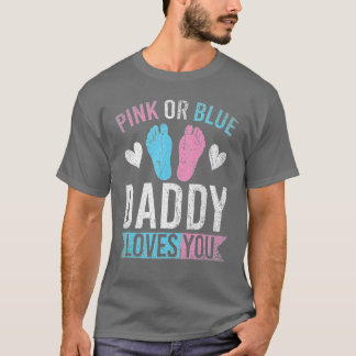 Camiseta Papá Futuro Rosa O Papi Azul Te Ama Género Rev