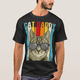 Camiseta Papá Gato Antiguo Amante de Gatos Divertido Gato C