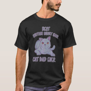 Camiseta Papa Gato Británico de Pelo Corto Bkh Gato Británi