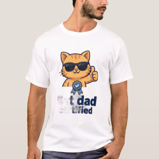 Camiseta Papá Gato — Certificado