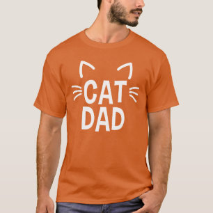 Camiseta Papá Gato Con Oídos Y Whiskers