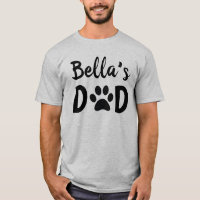 Papá gato de perro con nombre de Mascota regalo de