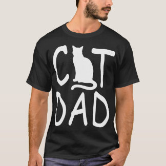 Camiseta Papá gato del hombre por el día del padre animal,