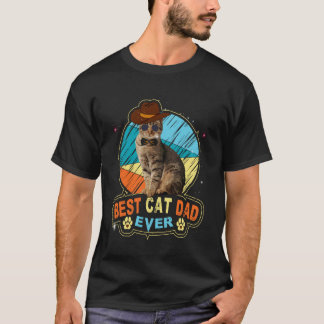 Camiseta Papá gato, diseño divertido de padre gato