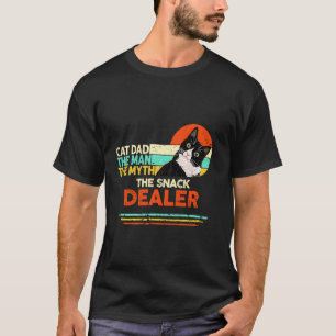 Camiseta Papá Gato El Hombre El Mito Distribuidor de Snacks