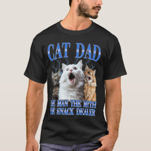 Camiseta Papá Gato El Hombre El Mito El Distribuidor de Com