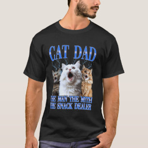 Camiseta Papá Gato El Hombre El Mito El Distribuidor de Com