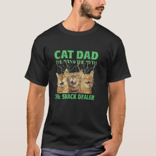 Camiseta Papá Gato El Hombre El Mito El Distribuidor de Sna