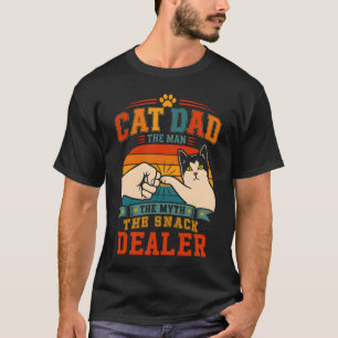 Camiseta Papá Gato El Hombre El Mito El Distribuidor De Sna