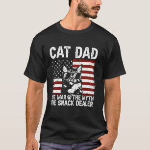 Camiseta Papá Gato El Hombre El Mito El Distribuidor de Sna
