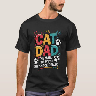 Camiseta Papá Gato El Hombre Mito Distribuidor de
