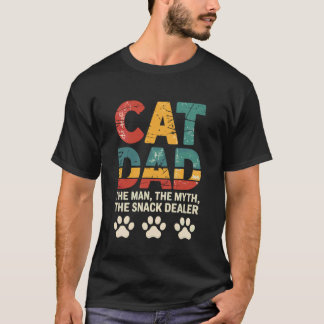 Camiseta Papá Gato El Hombre Mito Distribuidor de Snacks Pa