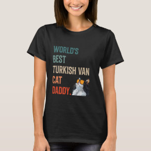 Camiseta Papá Gato EL MEJOR GATO TURCO VAN Papá Gato Hombre