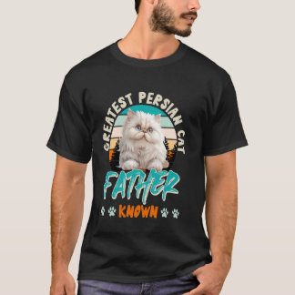 Camiseta Papá Gato EL MEJOR PADRE DE GATO PERSA CONOCIDO Di