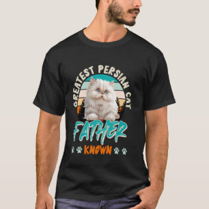 Camiseta Papá Gato EL MEJOR PADRE DE GATO PERSA CONOCIDO Di