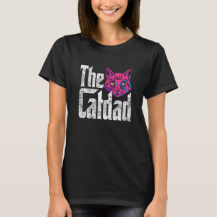 Camiseta Papá Gato El Padre De Los Padres Loco Padre Kitty 