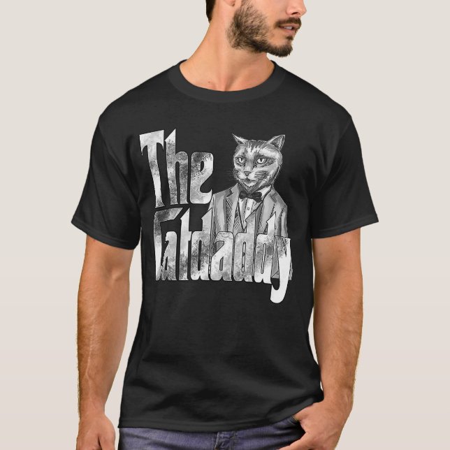 Camiseta Papá Gato El Padre De Los Padres Loco Padre Kitty  (Anverso)