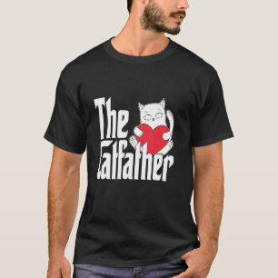 Camiseta Papá Gato El Padrino Gato Lindo Padre Gato Gatito