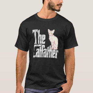 Camiseta Papá Gato El Padrino Gato Lindo Padre Gato Gatito