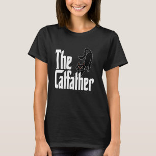 Camiseta Papá Gato El Padrino Gato Lindo Padre Gato Gatito 