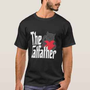 Camiseta Papá Gato El Padrino Gato Lindo Padre Gato Gatito 