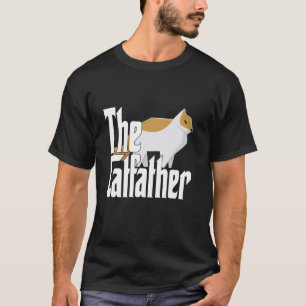 Camiseta Papá Gato El Padrino Gato Lindo Padre Gato Geométr