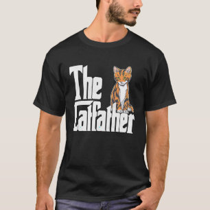Camiseta Papá Gato El Padrino Gato Loco Gatito Adorable Pad