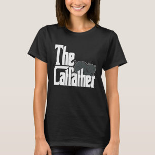 Camiseta Papá Gato El Padrino Gato Loco Padre Gato Daddy Ga