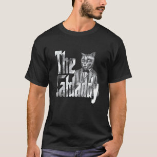 Camiseta Papá Gato El Padrino Gato Loco Padre Gato Daddy Ga