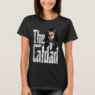 Camiseta Papá Gato El Padrino Gato Loco Padre Gato Daddy Ga