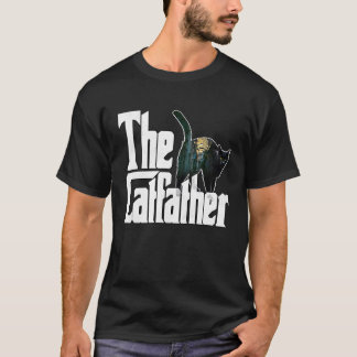 Camiseta Papá Gato El Padrino Gato Loco Padre Gato Gatito P