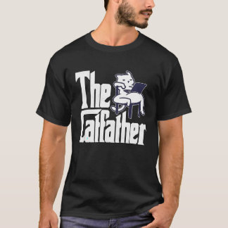Camiseta Papá Gato El Padrino Gato Loco Perezoso Padre Gato