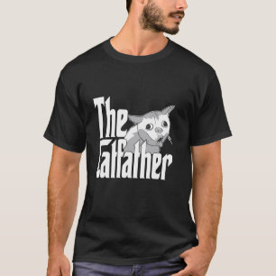 Camiseta Papá Gato El Padrino Gato Meme Lindo Padre Gato Ga