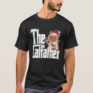 Camiseta Papá Gato El Padrino Gato Navidad Padre Gato Gatit