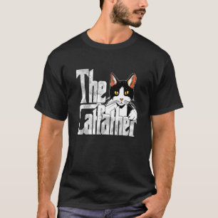 Camiseta Papá Gato El Padrino Gato Padre Gato Loco Papá Gat