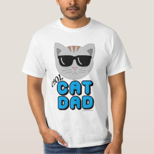 Camiseta PAPÁ GATO GENIAL Hombre Amante de los Gatos