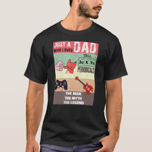 Camiseta Papá Gato Hombres Gamer Papá Guitarra Papá Díganle