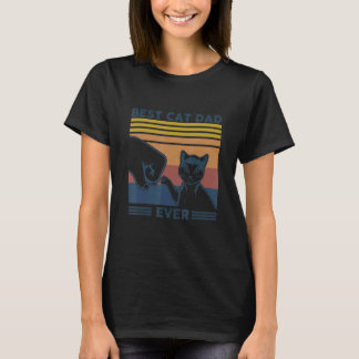 Camiseta Papá Gato Hombres Mejor Papá Gato Día del Padre