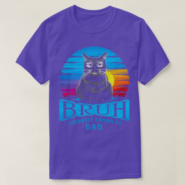 Camiseta Papá Gato Hombres Padres Día Diseño Cumpleaños Mej (Diseño del anverso)