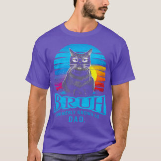 Camiseta Papá Gato Hombres Padres Día Diseño Cumpleaños Mej