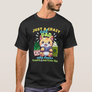 Camiseta Papá Gato Loco Que Ama Las Plantas De Juegos Match