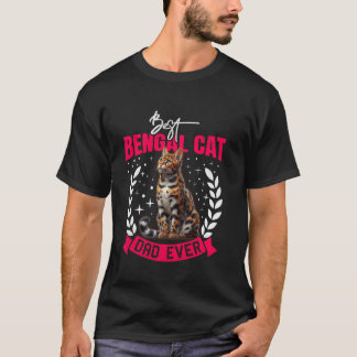 Camiseta Papá Gato MEJOR GATO BENGALÍ PAPÁ DE TODOS Los Ama