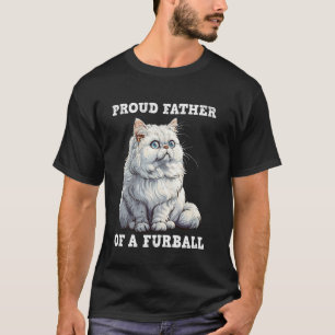 Camiseta Papá Gato ORGULLOSO PADRE DE UN OVILLO DE PELUSA D
