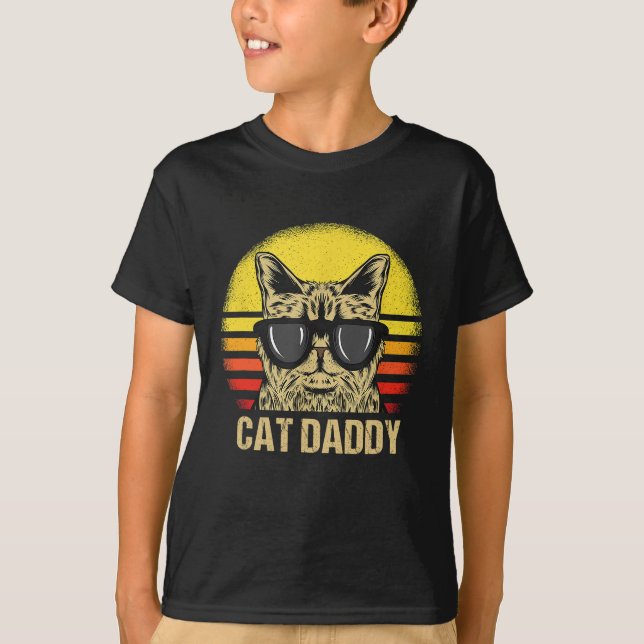 Camiseta Papá Gato, padre de papá (Anverso)