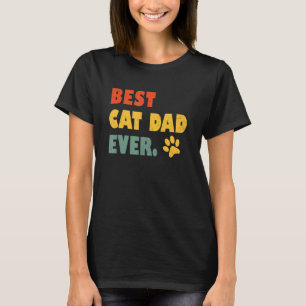 Camiseta Papá Gato Padre Mejor Papá Gato